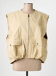 Veste casual col rond beige CHANCE femme