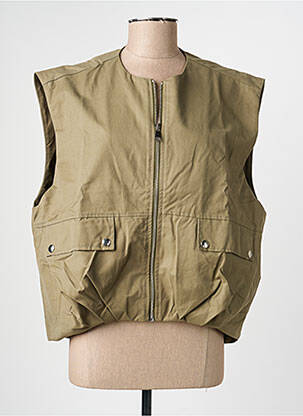 Veste casual col rond vert CHANCE femme