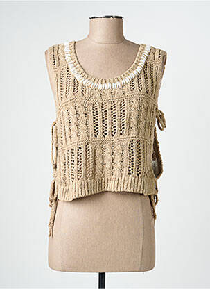 Top sans manche sans manche marron MOS MOSH femme