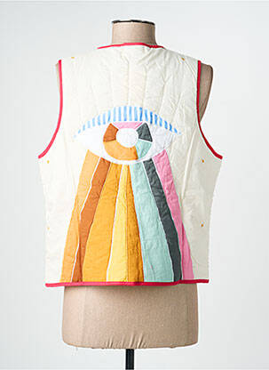 Gilet sans manche coupe cintrée beige MOMENT femme