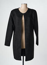 Veste casual col rond noir ONE O ONE femme