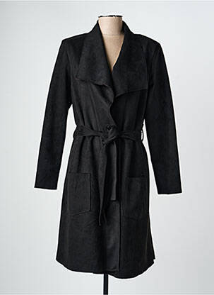 Trench poches sans capuche noir ONE O ONE femme