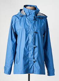 Imperméable manches longues a capuche bleu BATELA femme