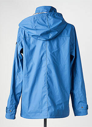 Imperméable manches longues a capuche bleu BATELA femme