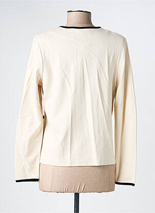 Gilet manches longues fermeture boutonnée sur le devant beige ALEXANDER & JACOB femme