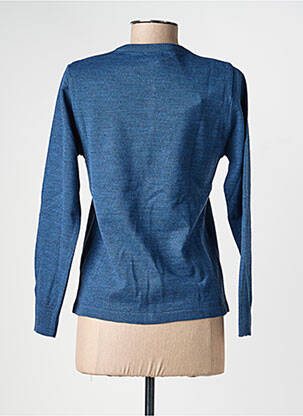 Gilet manches longues coupe cintrée bleu OMC femme