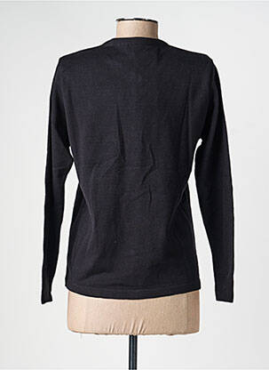 Gilet manches longues coupe cintrée noir OMC femme