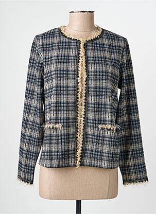 Veste casual col rond gris ALEXANDER & JACOB femme