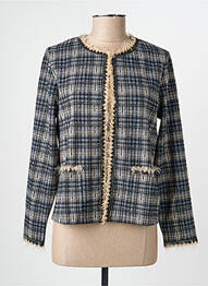 Veste casual col rond gris ALEXANDER & JACOB femme