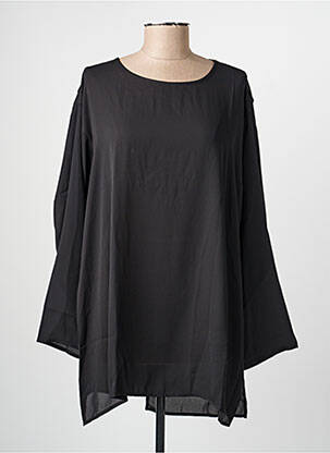 Tunique manches longues col rond noir SEMIOLOGY femme
