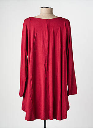 Tunique manches longues col v rouge MAT FASHION femme