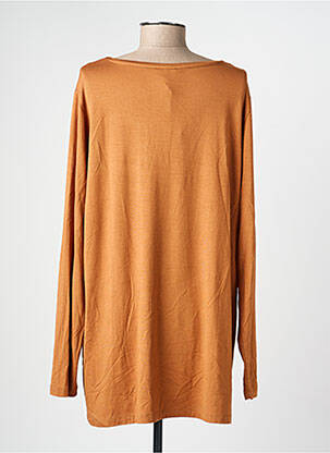 Top coupe fluide manches longues marron YESTA femme