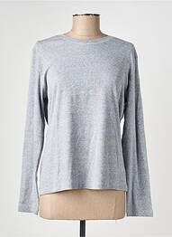 Top coupe cintrée manches longues gris M.X.O femme
