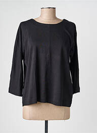 Top col rond manches longues noir MXO femme