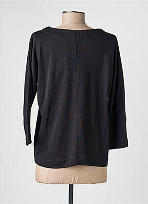 Top col rond manches longues noir MXO femme
