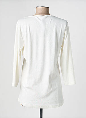 Top coupe cintrée manches longues blanc JENSEN femme