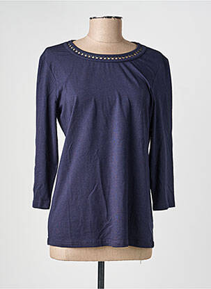 T-shirt manches longues manches longues bleu SIGNATURE femme