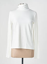 Sous-pull coupe cintrée manches longues blanc YEST femme