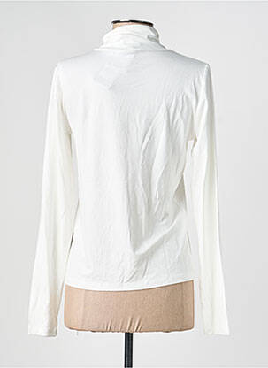 Sous-pull coupe cintrée manches longues blanc YEST femme