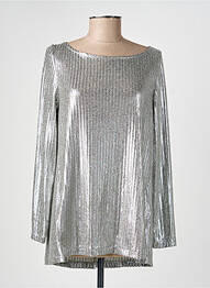 Top manches longues argent AN II VITO femme