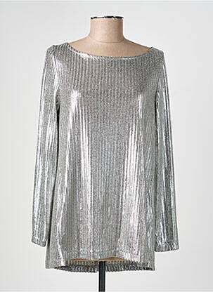 Top manches longues argent AN II VITO femme