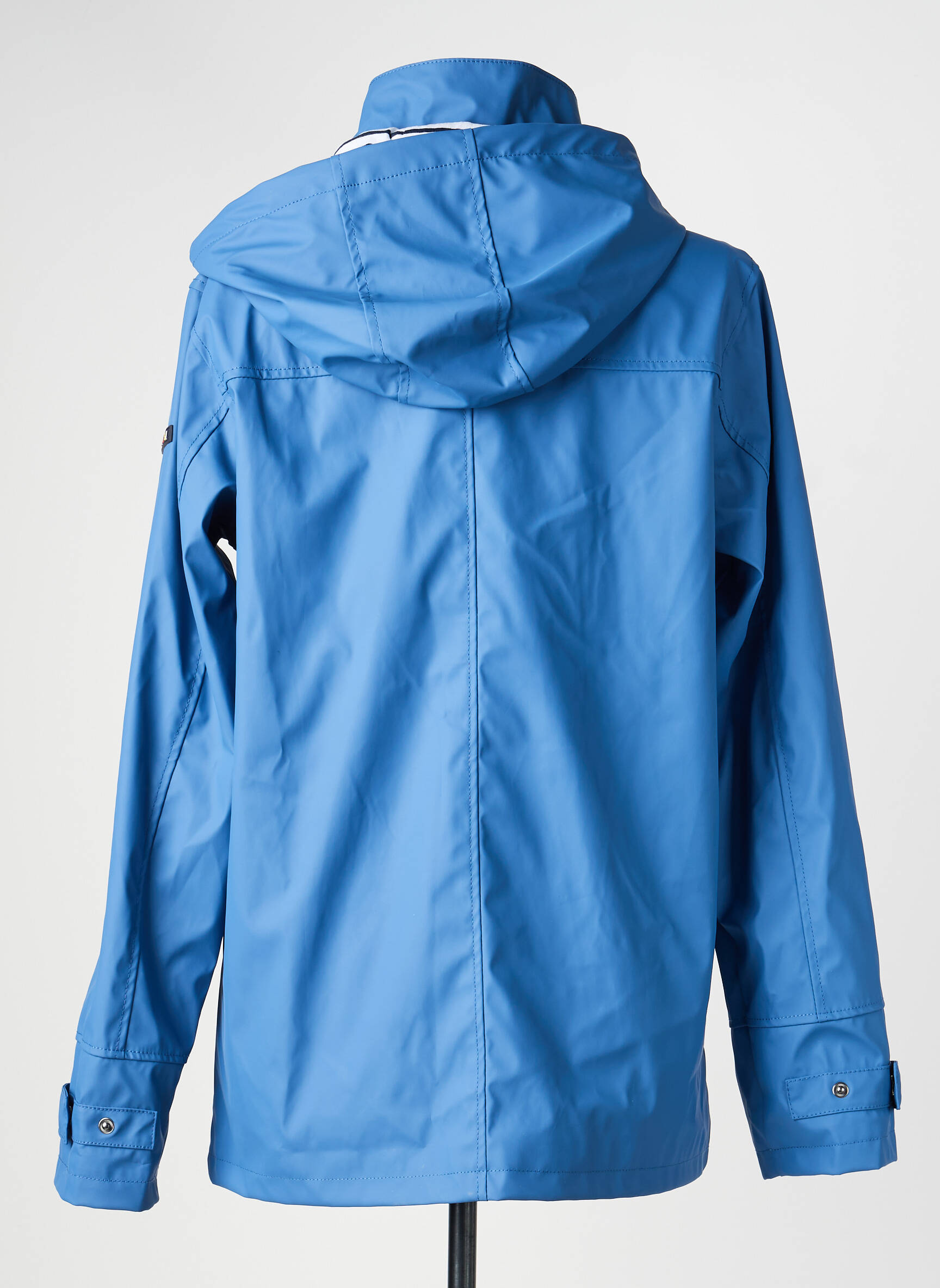 Imperméable manches longues a capuche bleu BATELA femme