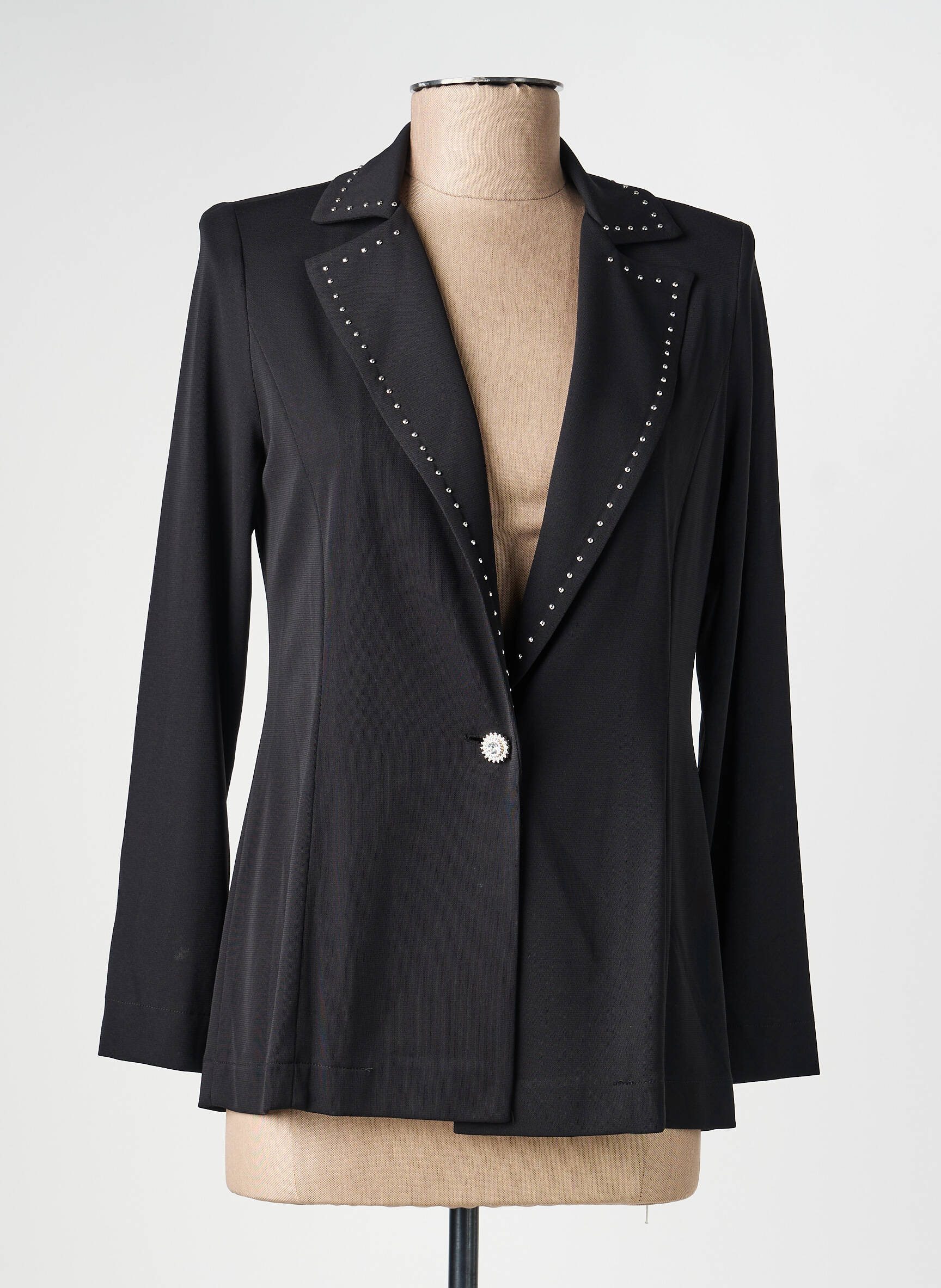 Blazer poches noir AMZ femme
