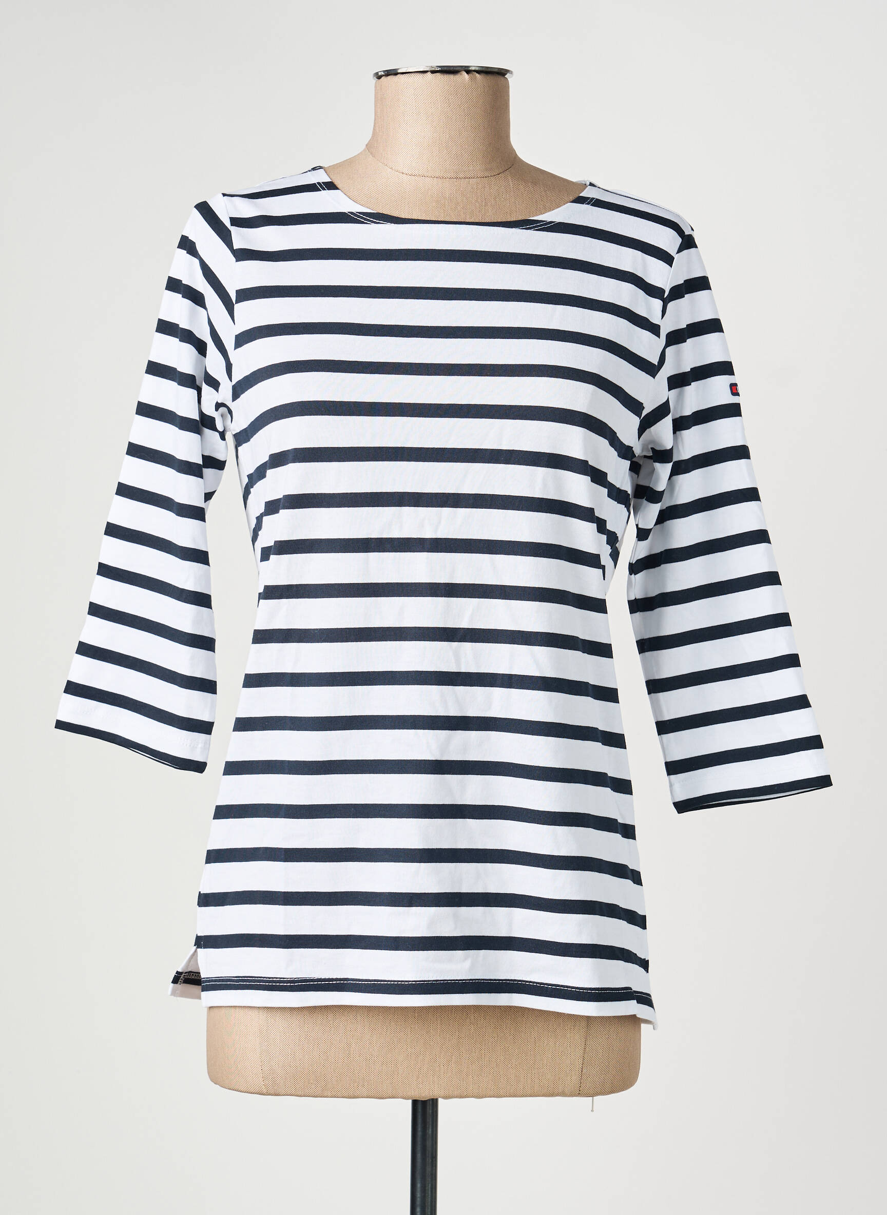 Top imprimé fantaisie manches longues noir BATELA femme