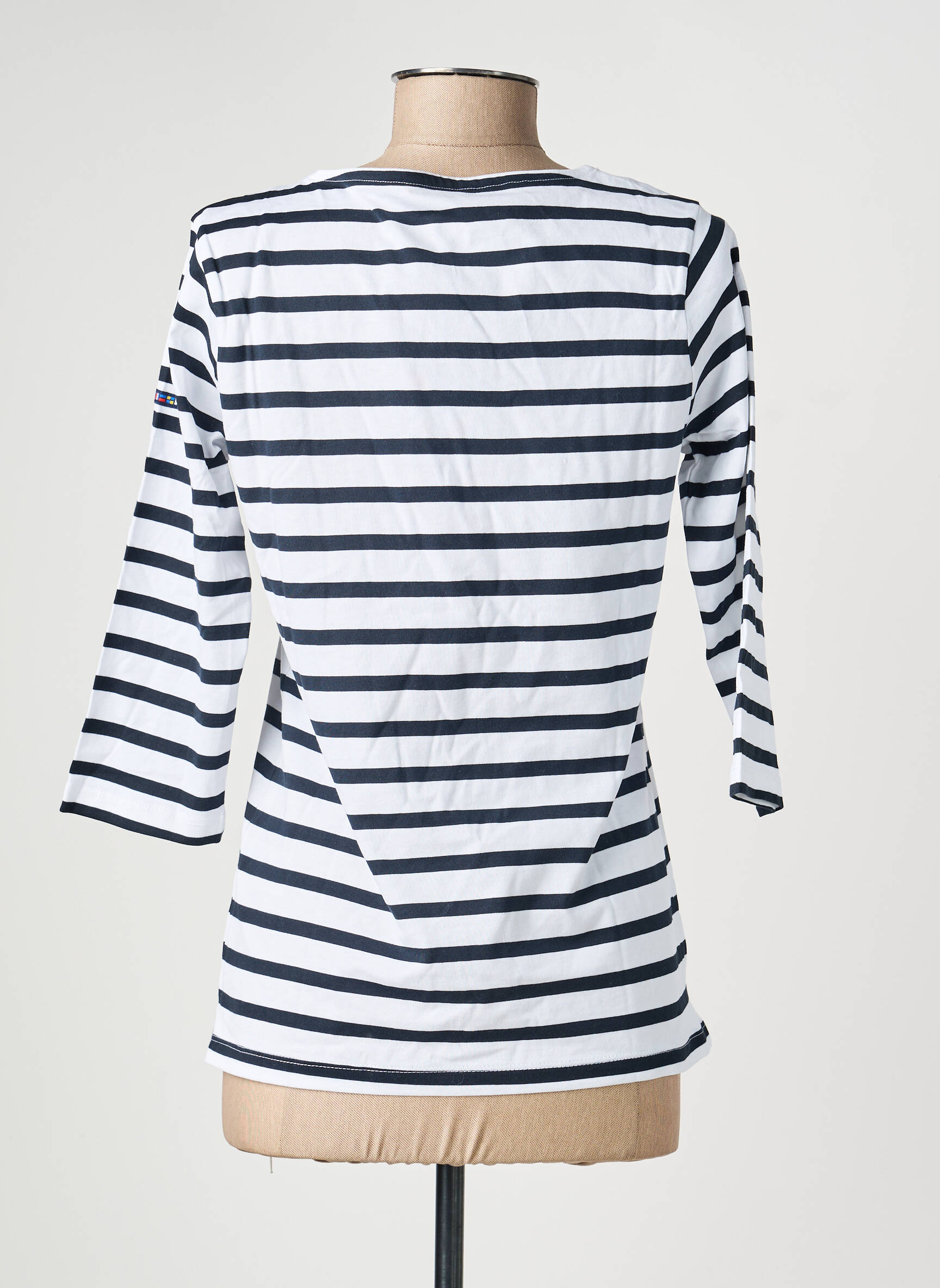 Top imprimé fantaisie manches longues noir BATELA femme