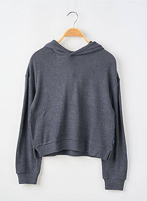 Sweat-shirt à capuche stretch manches longues gris GARCIA fille