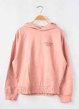Sweat-shirt à capuche stretch manches longues rose GARCIA fille
