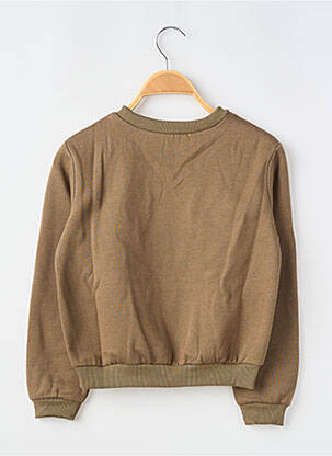 Sweat-shirt broderie sequins manches longues vert MOLLY BRACKEN fille