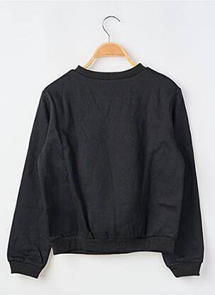 Sweat-shirt broderie sequins manches longues noir MOLLY BRACKEN fille