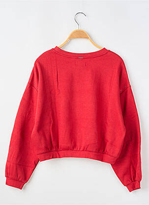 Sweat-shirt manches longues manches longues rouge WAY (WAY ARE YOU) BY IKKS fille