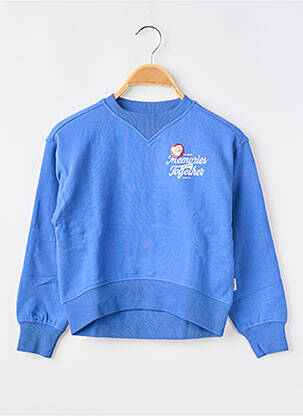 Sweat-shirt manches longues manches longues bleu GARCIA fille