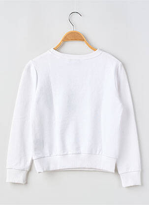 Sweat-shirt stretch manches longues blanc RAW-7 garçon