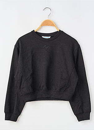 Sweat-shirt broderie manches longues noir MAYORAL fille