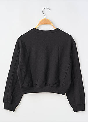 Sweat-shirt broderie manches longues noir MAYORAL fille