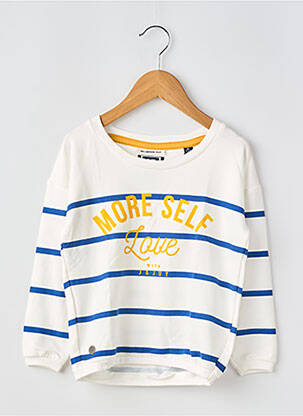 T-shirt stretch manches longues blanc MAYORAL fille