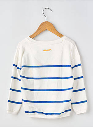 T-shirt stretch manches longues blanc MAYORAL fille