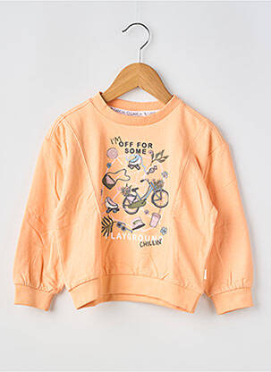 Sweat-shirt manches longues manches longues orange GARCIA fille