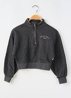 Sweat-shirt manches longues manches longues gris GARCIA fille