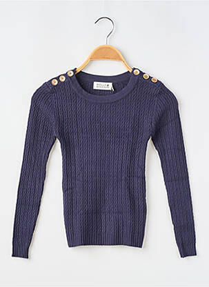 Top coupe cintrée manches longues bleu MOLLY BRACKEN fille