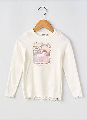 Top imprimé fantaisie manches longues beige GARCIA fille