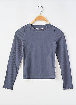 T-shirt coupe cintrée manches longues bleu GARCIA fille