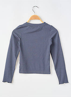 T-shirt coupe cintrée manches longues bleu GARCIA fille