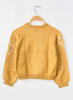 Pull resserrée sur le bas manches longues jaune MAYORAL fille