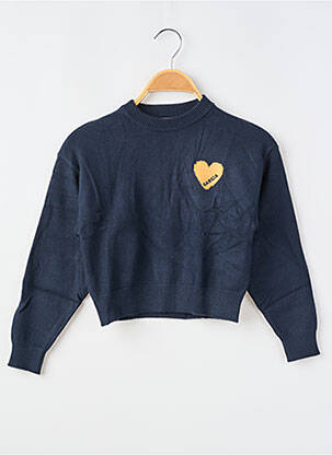 Pull resserrée sur le bas manches longues bleu GARCIA fille