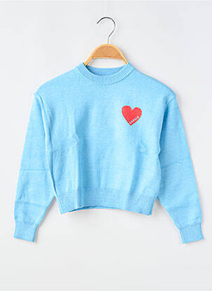 Pull resserrée sur le bas manches longues bleu GARCIA fille