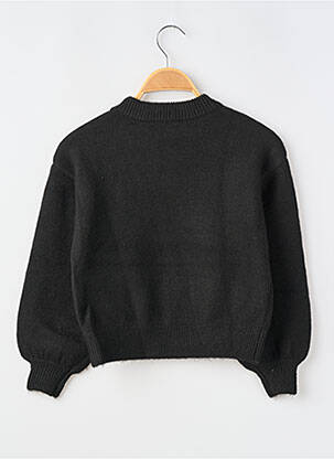 Pull resserrée sur le bas manches longues noir GARCIA fille